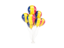 Chad. Flying balloons. Download icon.