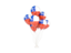 Chile. Flying balloons. Download icon.