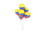 Colombia. Flying balloons. Download icon.