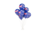 Cook Islands. Flying balloons. Download icon.