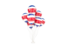 Costa Rica. Flying balloons. Download icon.