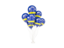 Curacao. Flying balloons. Download icon.