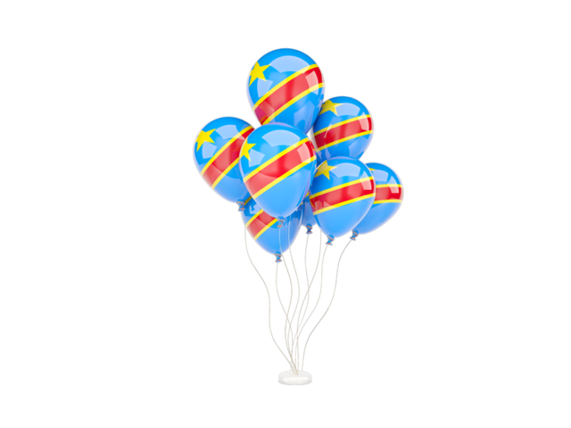 Воздушные шары. Скачать флаг. Демократическая Республика Конго