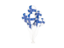 Finland. Flying balloons. Download icon.