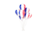 France. Flying balloons. Download icon.