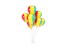 Guinea. Flying balloons. Download icon.