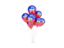 Haiti. Flying balloons. Download icon.