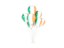 Ireland. Flying balloons. Download icon.