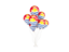Kiribati. Flying balloons. Download icon.