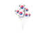 South Korea. Flying balloons. Download icon.