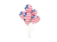 Liberia. Flying balloons. Download icon.