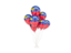 Liechtenstein. Flying balloons. Download icon.