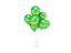 Mauritania. Flying balloons. Download icon.