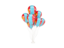 Mongolia. Flying balloons. Download icon.