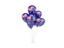 Montserrat. Flying balloons. Download icon.