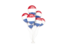 Netherlands. Flying balloons. Download icon.
