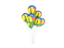 New Caledonia. Flying balloons. Download icon.