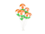 Niger. Flying balloons. Download icon.