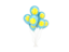 Palau. Flying balloons. Download icon.