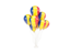 Romania. Flying balloons. Download icon.