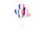 Saint Barthelemy. Flying balloons. Download icon.