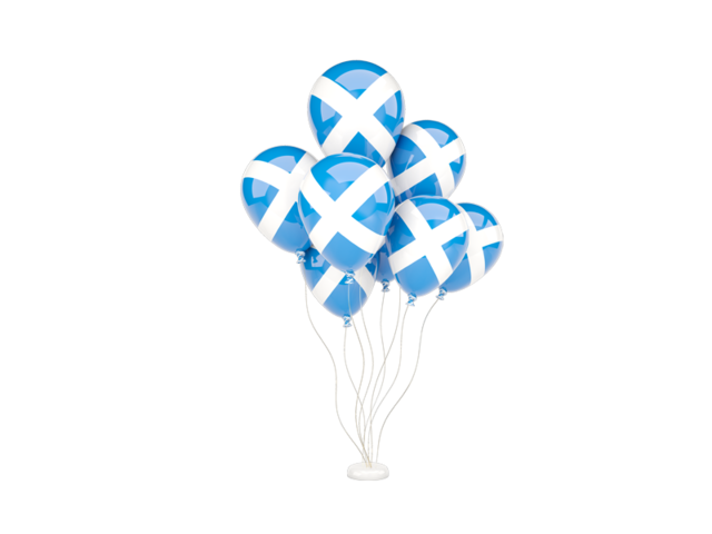 Flying balloons. Download flag icon of Scotland at PNG format
