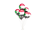 Sudan. Flying balloons. Download icon.