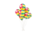 Togo. Flying balloons. Download icon.