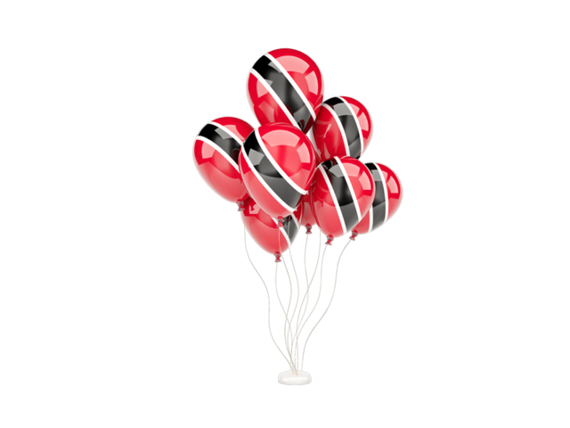Flying balloons. Download flag icon of Trinidad and Tobago at PNG format