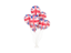 United Kingdom. Flying balloons. Download icon.