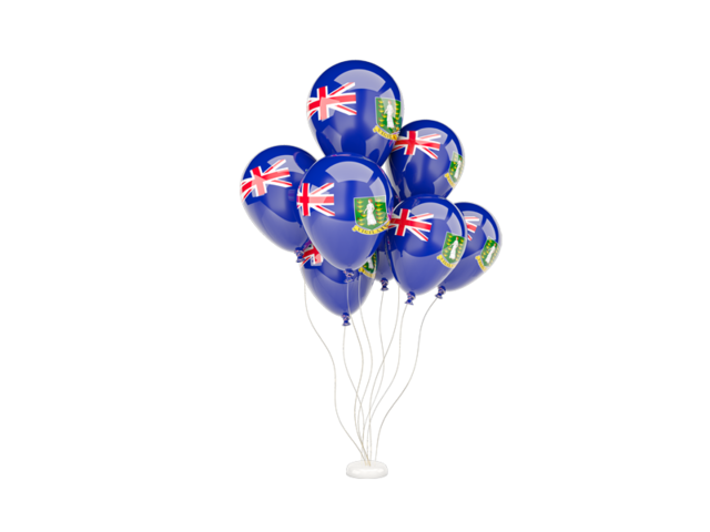 Flying balloons. Download flag icon of Virgin Islands at PNG format