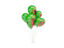 Zambia. Flying balloons. Download icon.