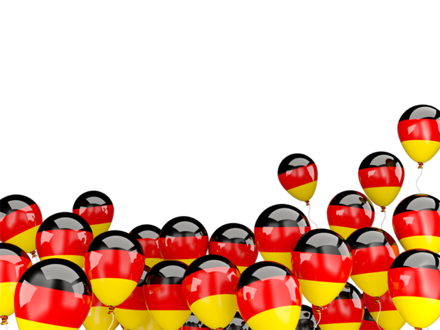 Flying balloons. Download flag icon of Germany at PNG format