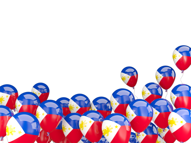 Взлетающие воздушные шары. Скачать флаг. Филиппины