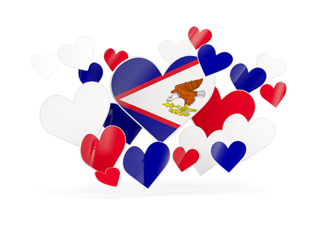 Flying heart stickers. Download flag icon of American Samoa at PNG format