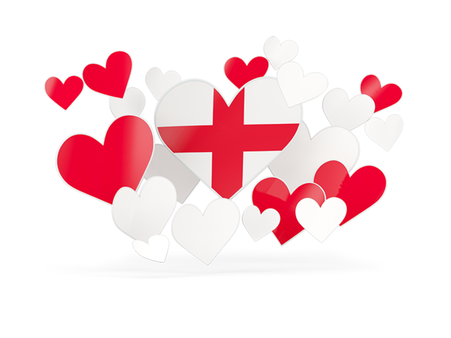 Flying heart stickers. Download flag icon of England at PNG format