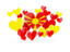 Macedonia. Flying heart stickers. Download icon.