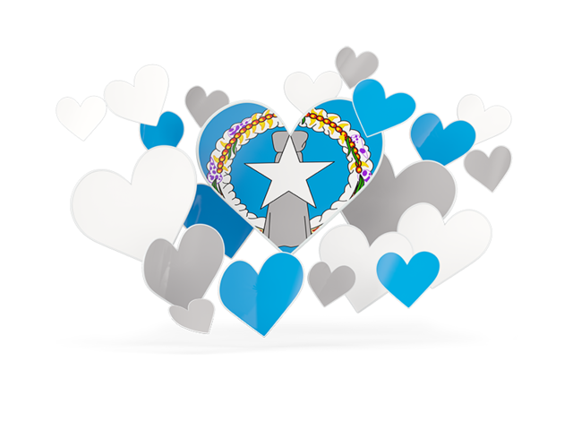 Flying heart stickers. Download flag icon of Northern Mariana Islands at PNG format