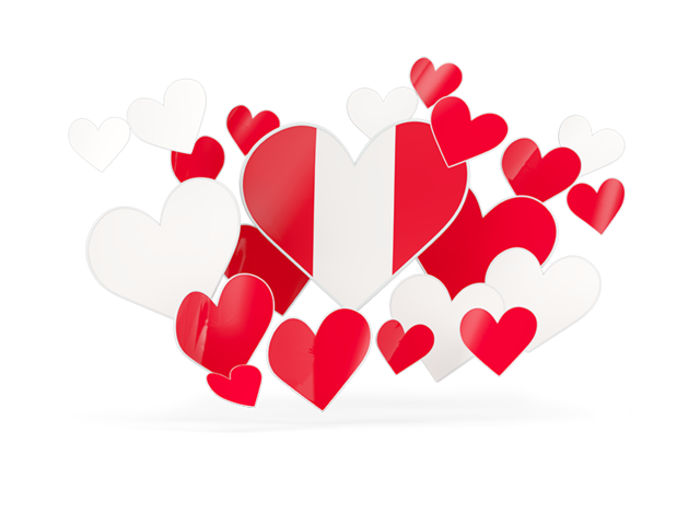 Flying heart stickers. Download flag icon of Peru at PNG format