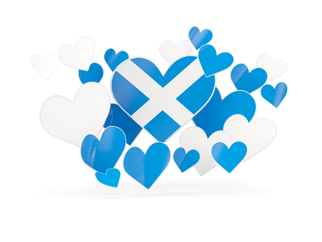 Flying heart stickers. Download flag icon of Scotland at PNG format