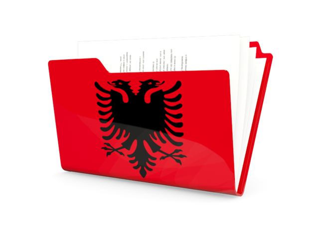 Иконка-папка. Скачать флаг. Албания