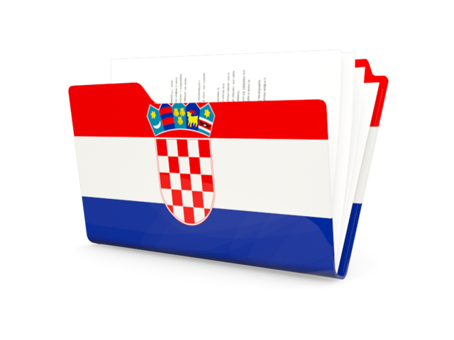 Иконка-папка. Скачать флаг. Хорватия