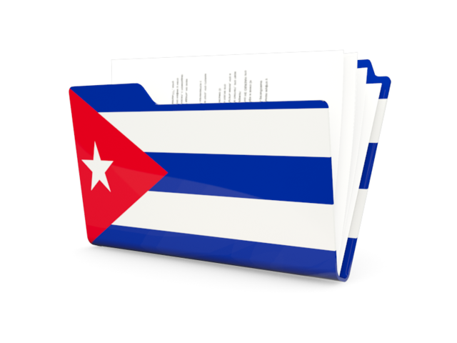 Иконка-папка. Скачать флаг. Куба