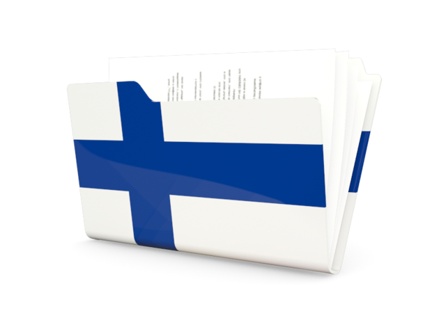 Иконка-папка. Скачать флаг. Финляндия