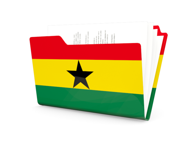 Иконка-папка. Скачать флаг. Гана