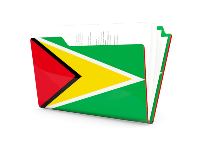 Иконка-папка. Скачать флаг. Гайана
