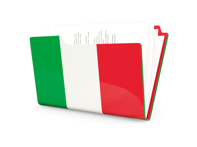 Иконка-папка. Скачать флаг. Италия