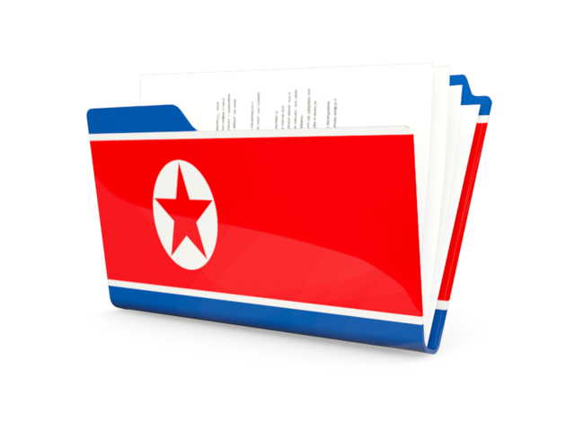 Иконка-папка. Скачать флаг. Северная Корея