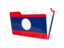 Laos. Folder icon. Download icon.