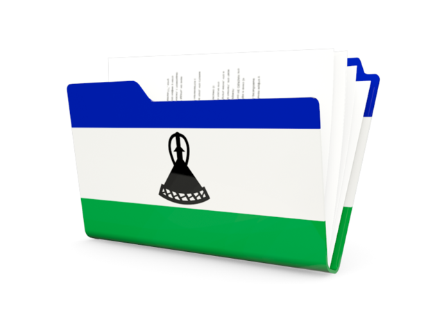 Folder icon. Download flag icon of Lesotho at PNG format
